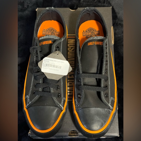 Harley Davidson NWT converse style sneakers - 9.5 - Picture 3 of 6